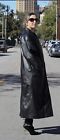 Leather Black Trench Coat Size M Wilson Leather Vintage