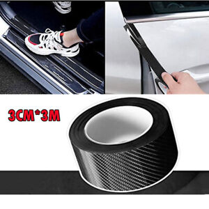5D Carbon Fiber Anti Scratch Sticker Nano Pattern Door Plate Bumper Protector US (For: More than one vehicle)
