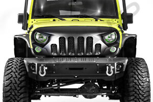 Matte Black Skull Style Front Replacement Grille fit for 07-18 Jeep Wrangler JK (For: Jeep)