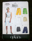 Vintage 2005 VOGUE Sewing Pattern 8085 Easy Options Petite Shorts 12-14-16 Uncut
