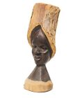 Vintage Ebony Wood Makonde Mpinga Hand Carved Sculpture WOMAN Tanzania Africa