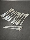New Listing12 Virginian by Oneida Sterling Silver Butter Spreaders Solid Scrap Or Keep 335g