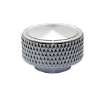 Round Air Cleaner Wing Nut 1/4 in.-20; Knurled-CHROME  Aluminum Fits Chevy Ford
