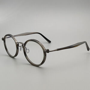 Retro Round Eyeglasses Frame Ultra Light Spectacles Titanium Frame For Men Women