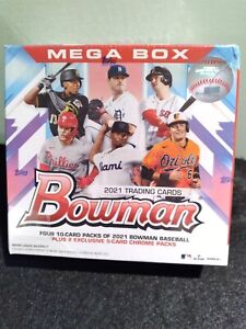 2021 Bowman Mega Sealed Baseball Box. Rookies-Refractors-Autos? Sharp!