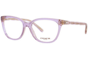 Coach HC6186 5679 Eyeglasses Frame Women's Transparent Lilac Full Rim 53mm