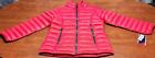 NEW Reebok Red Pocket Zip-Up Puffer Jacket Size L NWT