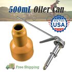 500mL Yellow High Pressure Pump Oiler Oil Can Lubrication Bottle Manual Oil Gun
