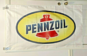PENNZOIL Logo Flag Banner 3x5 ft Mancave Garage Flag MX/SX