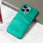 For iPhone 13 14 15 Pro Max 12 11 7 8+ XR Leather Card Holder Back Case Cover