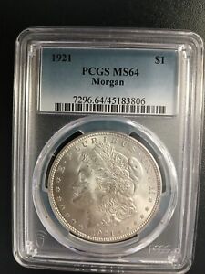 New Listing1921 P Morgan Silver Dollar PCGS certified and graded MS64