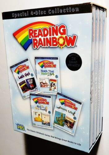 Reading Rainbow: Special Collection Box Set (DVD, 2006, 4-Disc) *RARE OOP* PBS