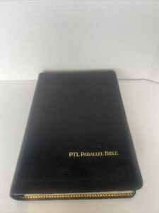 Holy Bible Leather PTL Parallel Edition The Living Bible & KJV Large Print 1984