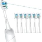 6 Pack Toothbrush Replacement Heads Compatible with WaterPik, Sonic Fusion 2.0
