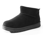 Women Winter Ankle Boots Faux Fur Lined Slip On Snow Boots US Size 6-11