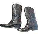 Lucchese Cowboy Boots, Men's Size 11, 2E, Black Cherry, Leather, Made in Texas