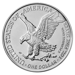2021 American 1 oz Silver Eagle $1 Coin 999 Fine Silver BU Type 2 - In Stock