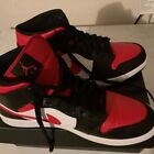 Size 11 - Jordan 1 mids red white and Black
