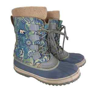 Sorel 1964 Pac Floral Waterproof Winter Boots Size 9