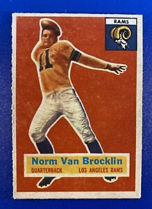 1956 Topps Football -SET BREAK-NORM VAN BROCKLIN #6 HOF- LA RAMS VG-EX