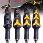 4Pcs Motorcycle LED Turn Signals Blinkers Lights For Honda CBR600RR CBR500R 300R (For: 2014 Triumph Thruxton 900)