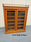 New Listing63014   Antique Victorian Oak  Bookcase Curio Cabinet Etergie