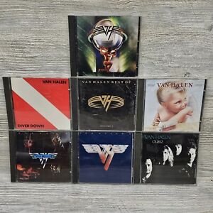 Van Halen CD Collection Lot Of 7 5150 1984 OU812 Best Volume Diver Down 1 2 I II