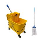 20L Movable Squeeze Bucket Thickened Plastic Commercial Mop Squeeze Bucket