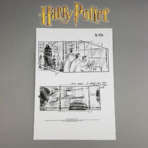 Harry Potter (2001) - Production Used Storyboard,  Harry Walks by Broom Shop