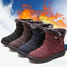 Waterproof Winter Women Shoes Snow Boots Fur-lined Slip On Warm Ankle Size US