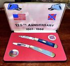 Case Knives pair XX 125th Anniversary Civil War Knives with Case Sumter Bull Run