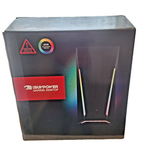 iBuyPower Gaming Desktop Black Mid Tower ATX PC Case aRGB - New