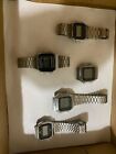 Lot of 5 Vintage Men’s Watches , 3 Casio, Timex, Illumination Stopwatch