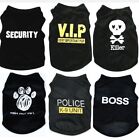 6/7 PC LOT Dog Puppy Cat Pet Vest Clothes Apparel  Boss Security Skull US SELLER