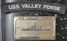 USS Valley Forge CG-50 Belt Buckle and Shoulder Patch