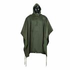 OD Military Tactical Style All Weather Poncho Raincoat Ripstop Nylon 53 x 84