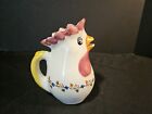 Vintage Giovanni Vietri Rooster Pitcher Italy Signed Italian Pottery