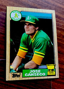 Jose Canseco 1987 Topps All Star Cup Card # 620, Oakland Athletics - Qty