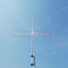 CB Radio Home Base Antenna Thunderpole 1/2 Wave AM/FM/SSB Silver Rod Type Aerial