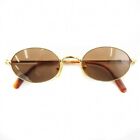 Cartier Vintage Sunglasses Glasses Metal Frame 49□21 Gold From JAPAN