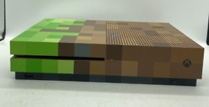 Microsoft Xbox One S 1681 Minecraft Limited Edition Console (Parts/Repair)