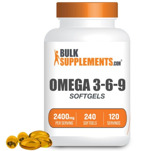 BulkSupplements Omega 3-6-9 Softgels  240ct - 2400 mg Per Serving