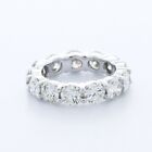 5 CT I VS2 Round Cut Natural Certified Diamonds 950 PL. Classic Eternity Ring