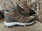 Sketchers EXTRA WIDE Air-Cooled Memory Foam Work Boots  NEW Brown Leather Sz 12