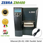 Zebra ZM400 Direct Thermal Transfer Printer for Business Compliance Labeling USB