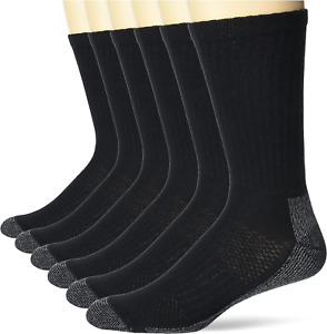Hanes Men's Work Socks, 6-Pack Size 6-12