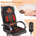 Back Massage Seat Cushion Pad with Heated 8 Modes Neck Body Massager For Office