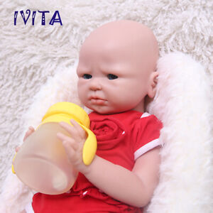 IVITA 20inch Handmade Full Body Silicone Reborn Baby Girl Floppy Silicone Doll