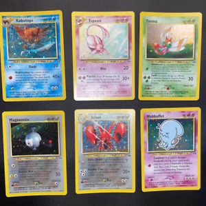 Lot 6 Pokemon Cards Set Neo Discovery All HOLO Good++/Excellent