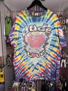 vintage 1997 Dude Love XL Mankind shirt WWF original Rare Mick Foley tie dye AOP